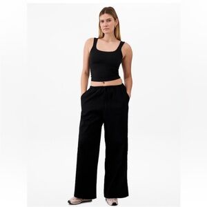 NWOT Athleta Black Wide-Leg Pants